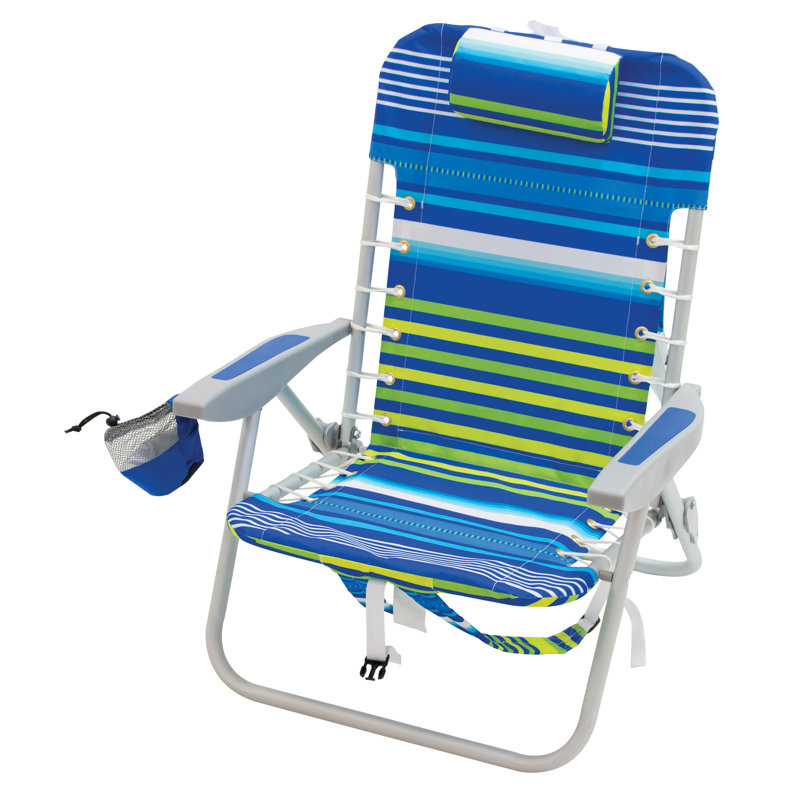 Rio Brands 4Position LaceUp Backpack Reclining Beach Chair & Reviews